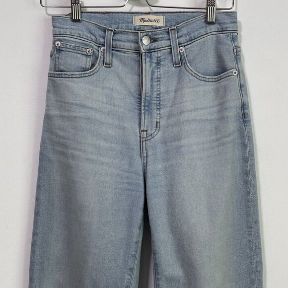 Madewell The Perfect Vintage Jean 25 Light Wash Zip Fly High Rise Blue Trendy - Picture 3 of 9